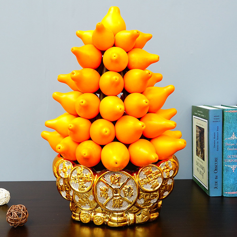 武汉黄金果吉祥果盆景火棘果盆景 春节年宵花卉彩色富贵子富贵籽